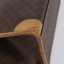 CELINE Macadam Canvas Hand Bag Brown Gold Auth ti3457-16