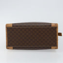 CELINE Macadam Canvas Hand Bag Brown Gold Auth ti3457-5