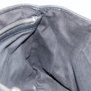 CELINE Macadam Canvas Boogie Hand Bag Dark Brown Black Silver Auth ti3458-19