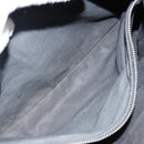 CELINE Macadam Canvas Boogie Hand Bag Dark Brown Black Silver Auth ti3458-21