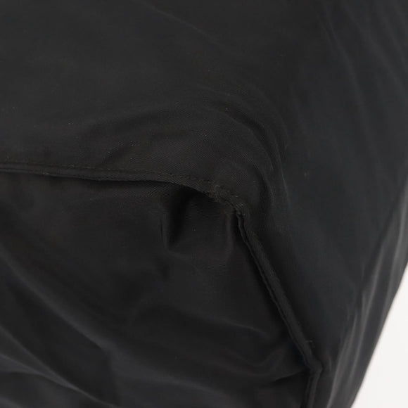 PRADA Hand Bag Nylon metal Black Gold Auth ti3459