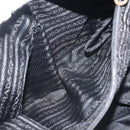 PRADA Hand Bag Nylon metal Black Gold Auth ti3459-22