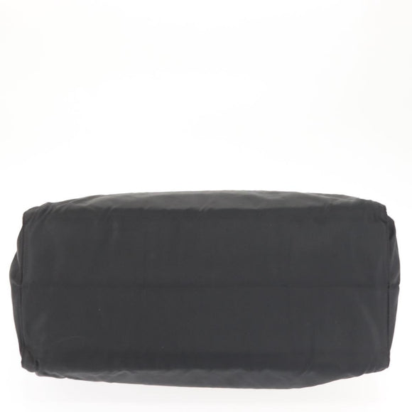 PRADA Hand Bag Nylon metal Black Gold Auth ti3459