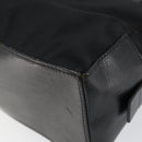 GUCCI Clutch Bag Nylon Leather Black Silver 014 1133 Auth ti3461-10