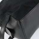 GUCCI Clutch Bag Nylon Leather Black Silver 014 1133 Auth ti3461-11