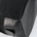 GUCCI Clutch Bag Nylon Leather Black Silver 014 1133 Auth ti3461-13