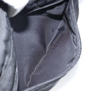 GUCCI Clutch Bag Nylon Leather Black Silver 014 1133 Auth ti3461-20