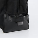 GUCCI Clutch Bag Nylon Leather Black Silver 014 1133 Auth ti3461-7