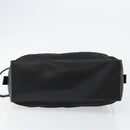 GUCCI Clutch Bag Nylon Leather Black Silver 014 1133 Auth ti3461-9