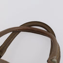 FENDI Zucchino Canvas Bag Enamel 2Set Brown Auth ti3463-14