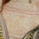 FENDI Zucchino Canvas Bag Enamel 2Set Brown Auth ti3463-17