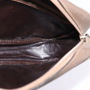 FENDI Zucchino Canvas Shoulder Bag Coated Canvas Beige Auth ti3464-16