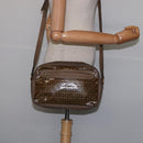 FENDI Zucchino Canvas Shoulder Bag Coated Canvas Beige Auth ti3464-19