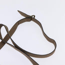 FENDI Zucchino Canvas Shoulder Bag Coated Canvas Beige Auth ti3464-8