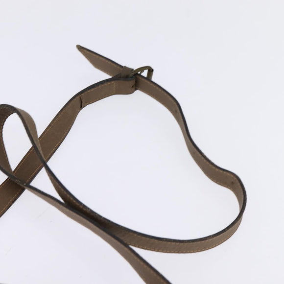 FENDI Zucchino Canvas Shoulder Bag Coated Canvas Beige Auth ti3464