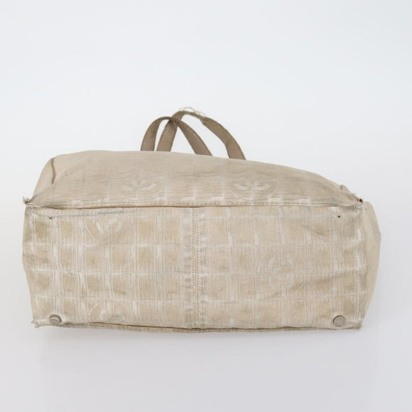 CHANEL New Travel Line Tote Bag Nylon 3 Set Pink Beige CC Auth ti3465