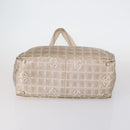 CHANEL New Travel Line Tote Bag Nylon 3 Set Pink Beige CC Auth ti3465-8