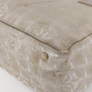 CHANEL New Travel Line Tote Bag Nylon Beige Gold CC Auth ti3466-15