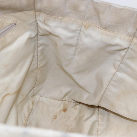 CHANEL New Travel Line Tote Bag Nylon Beige Gold CC Auth ti3466