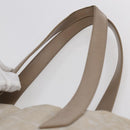 CHANEL New Travel Line Tote Bag Nylon Beige Gold CC Auth ti3466-8