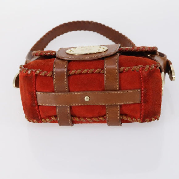 BALLY Tote Bag Leather Canvas 4 Set Red Beige cream Auth ti3468