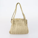 BALLY Tote Bag Leather Canvas 4 Set Red Beige cream Auth ti3468-14