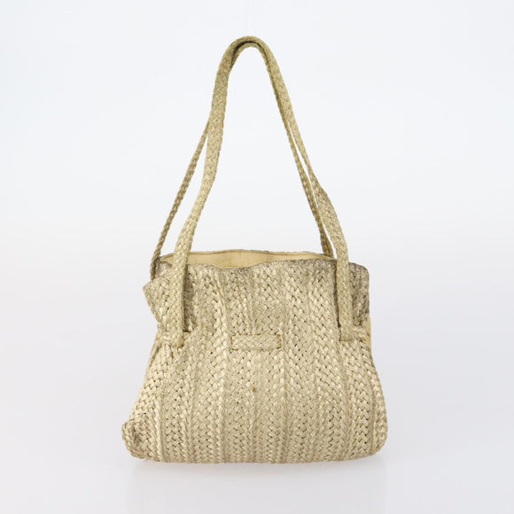 BALLY Tote Bag Leather Canvas 4 Set Red Beige cream Auth ti3468