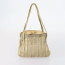 BALLY Tote Bag Leather Canvas 4 Set Red Beige cream Auth ti3468-15