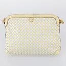 BALLY Tote Bag Leather Canvas 4 Set Red Beige cream Auth ti3468-21