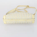 BALLY Tote Bag Leather Canvas 4 Set Red Beige cream Auth ti3468-24