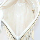 BALLY Tote Bag Leather Canvas 4 Set Red Beige cream Auth ti3468-25