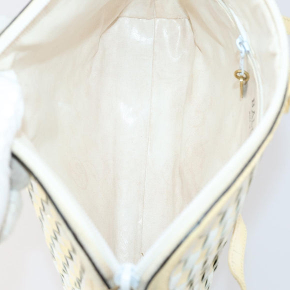 BALLY Tote Bag Leather Canvas 4 Set Red Beige cream Auth ti3468