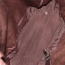 BALLY Tote Bag Leather Canvas 4 Set Red Beige cream Auth ti3468-7