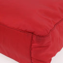 PRADA Tote Bag Nylon Red Silver Auth ti3470-9