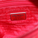 PRADA Tote Bag Nylon Red Silver Auth ti3470-19