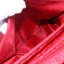 PRADA Tote Bag Nylon Red Silver Auth ti3470-23