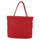 PRADA Tote Bag Nylon Red Silver Auth ti3470-13