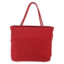 PRADA Tote Bag Nylon Red Silver Auth ti3470-2
