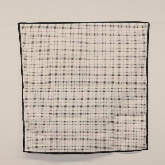 BURBERRY Nova Check Handkerchief Pouch Nylon 2 Set Black Beige Auth ti3471