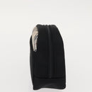 BURBERRY Nova Check Handkerchief Pouch Nylon 2 Set Black Beige Auth ti3471-3