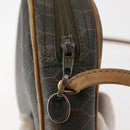 Christian Dior Honeycomb Canvas Shoulder Bag PVC Gray Gold Auth ti3472-10