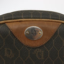 Christian Dior Honeycomb Canvas Shoulder Bag PVC Gray Gold Auth ti3472-17