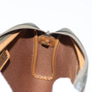 Christian Dior Honeycomb Canvas Shoulder Bag PVC Gray Gold Auth ti3472-18