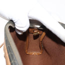 Christian Dior Honeycomb Canvas Shoulder Bag PVC Gray Gold Auth ti3472-19