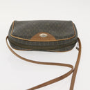 Christian Dior Honeycomb Canvas Shoulder Bag PVC Gray Gold Auth ti3472-6