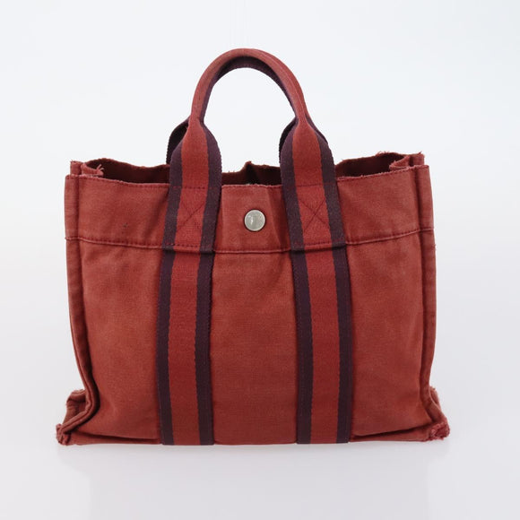 SAINT LAURENT Bvlgari Hermes Hand Bag Canvas 3 Set Pink Red beige Auth ti3473