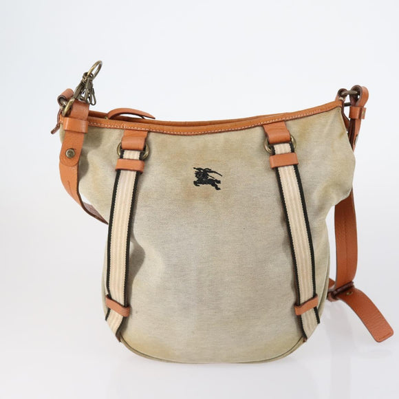 BURBERRY Blue Label Black label Bag Canvas Leather 6 Set Beige Black Auth ti3474