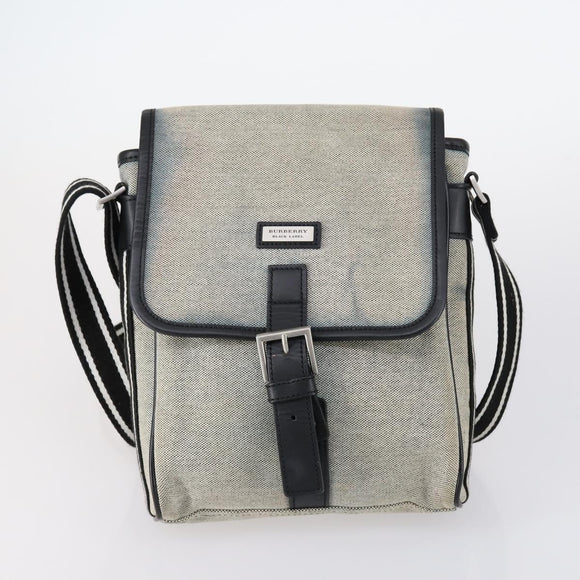 BURBERRY Blue Label Black label Bag Canvas Leather 6 Set Beige Black Auth ti3474