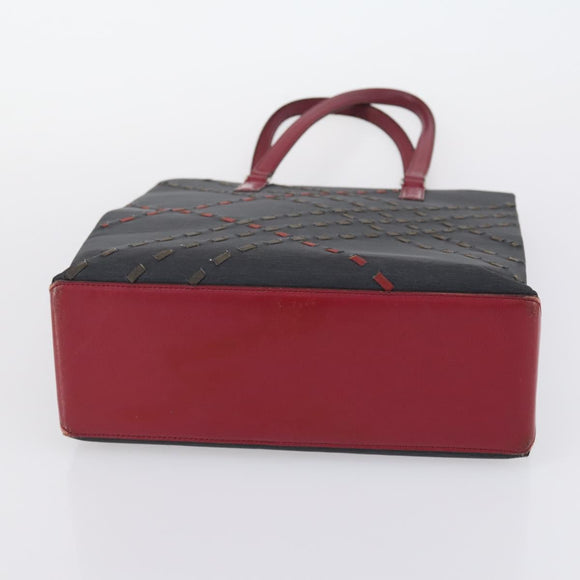 BURBERRY Blue Label Black label Bag Canvas Leather 6 Set Beige Black Auth ti3474