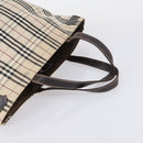 BURBERRY Nova Check Blue Label Tote Bag Canvas 3 Set Beige Auth ti3475-19